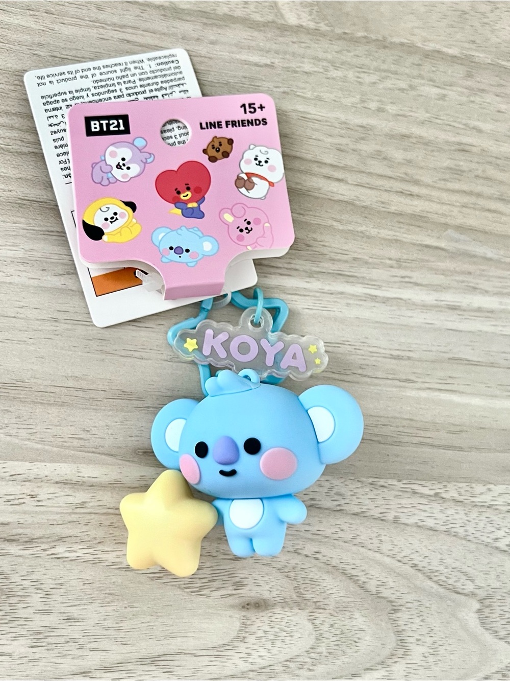 BTS BT21 Mini LED Light Up Keychain - KOYA (RM)